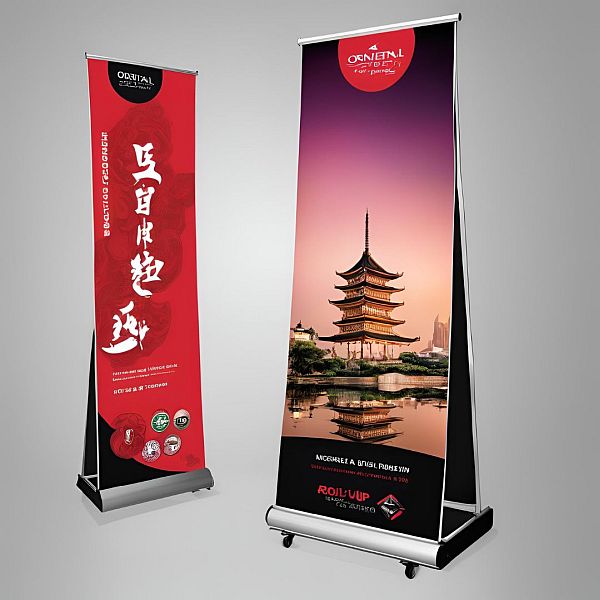 Roll up display orientalisch